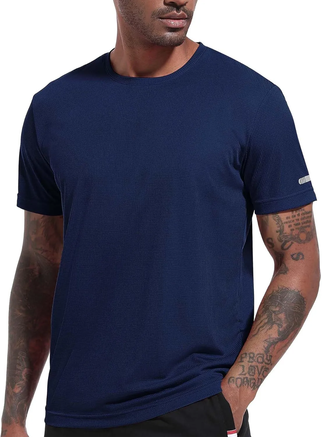 3/5 Pack Men's T Shirts Gym T Shirts for Men Running Shirts Dry Fit Workout Shirts Training Shirts Exercise T Shirts