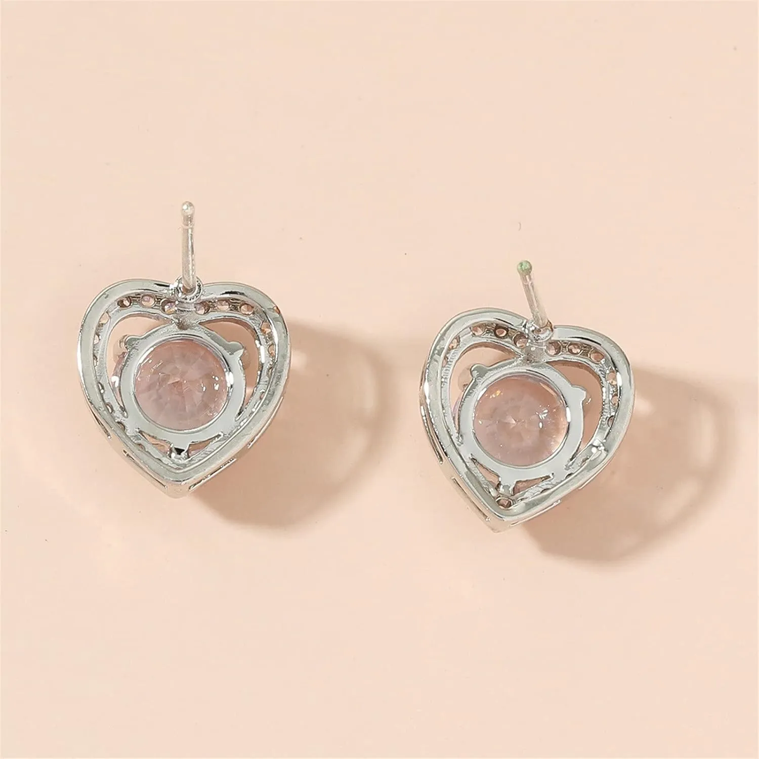 925 Sterling Silver Earrings for Women,Gold Plated CZ Stud Earrings Valentine's Day Mother's Day jewelry Gifts for Mom Wife
