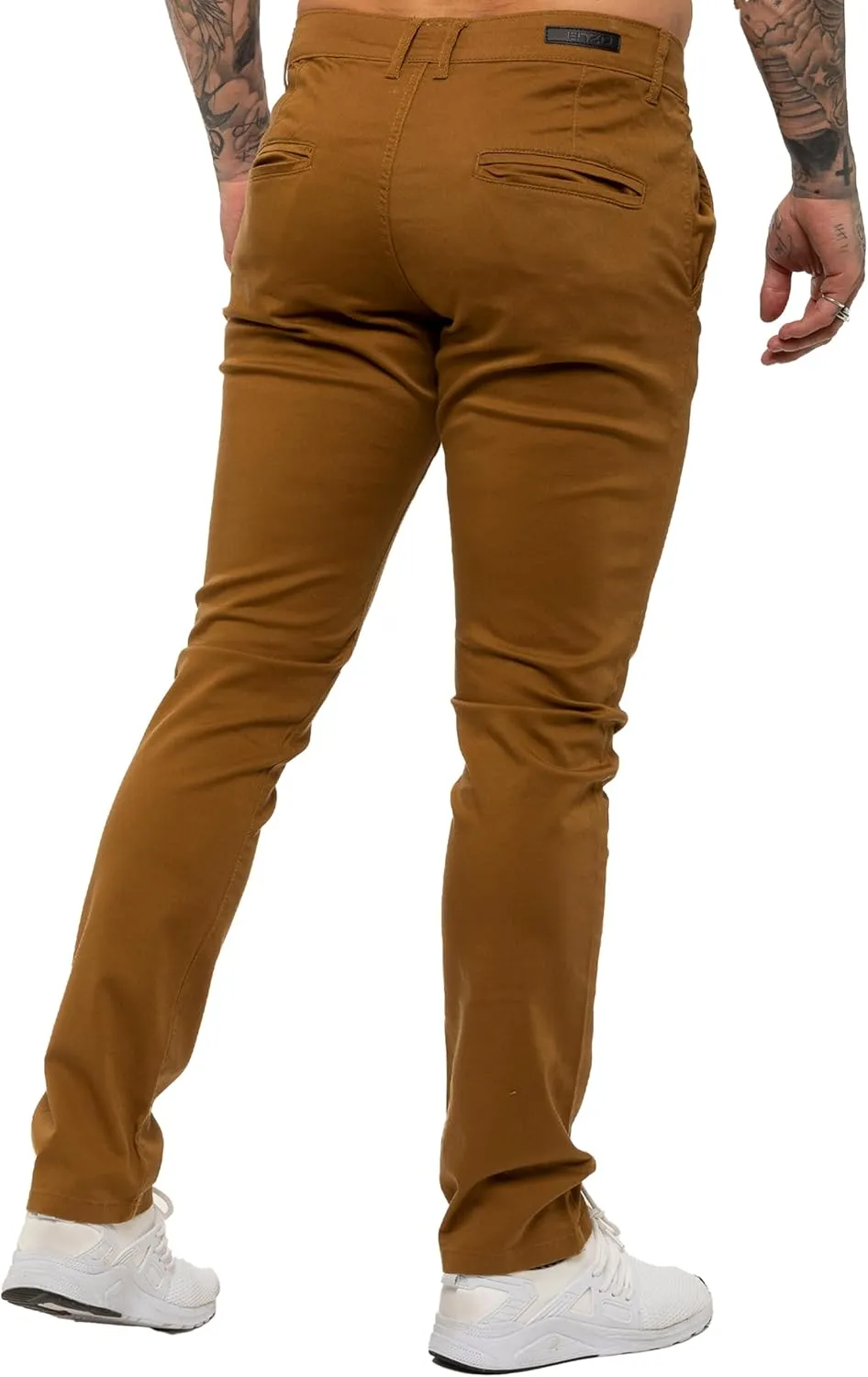989Z ENZO Mens Slim Fit Stretch Chino Jeans Casual Cotton Trousers Pants