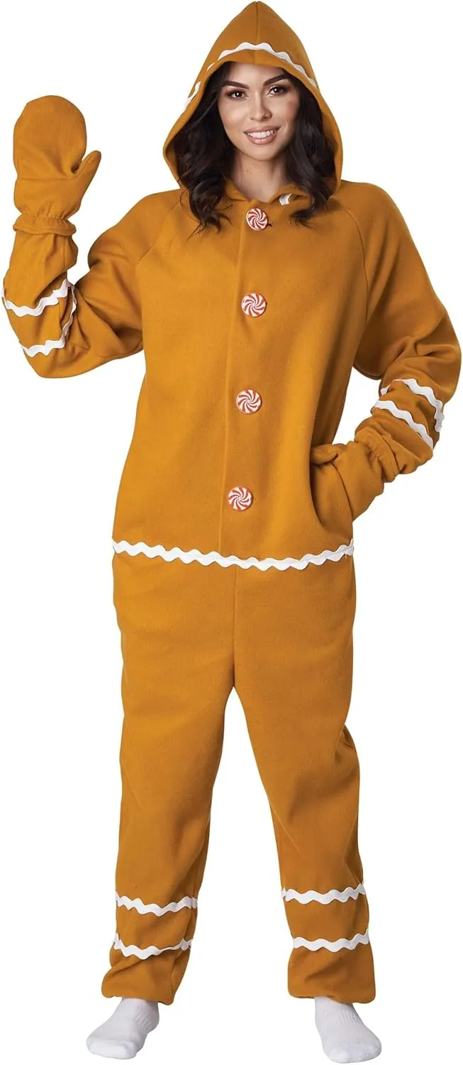 Adult Gingerbread Jumpsuit