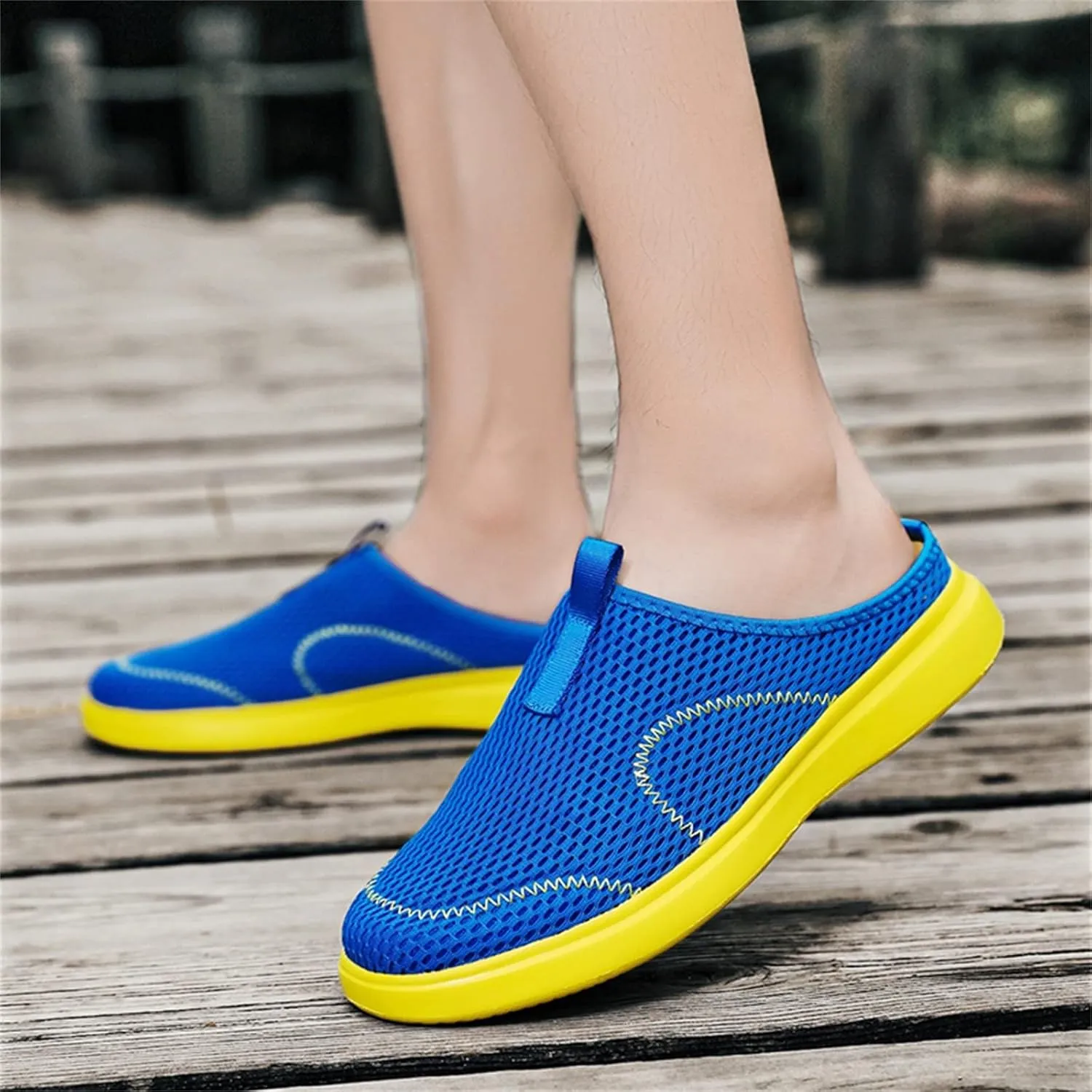 Bamboo Store Mens Lace up Casual Shoes Fashion Summer Men Casual Shoes Breathable Mesh Shallow Mens Canvas Shoes Sneakers