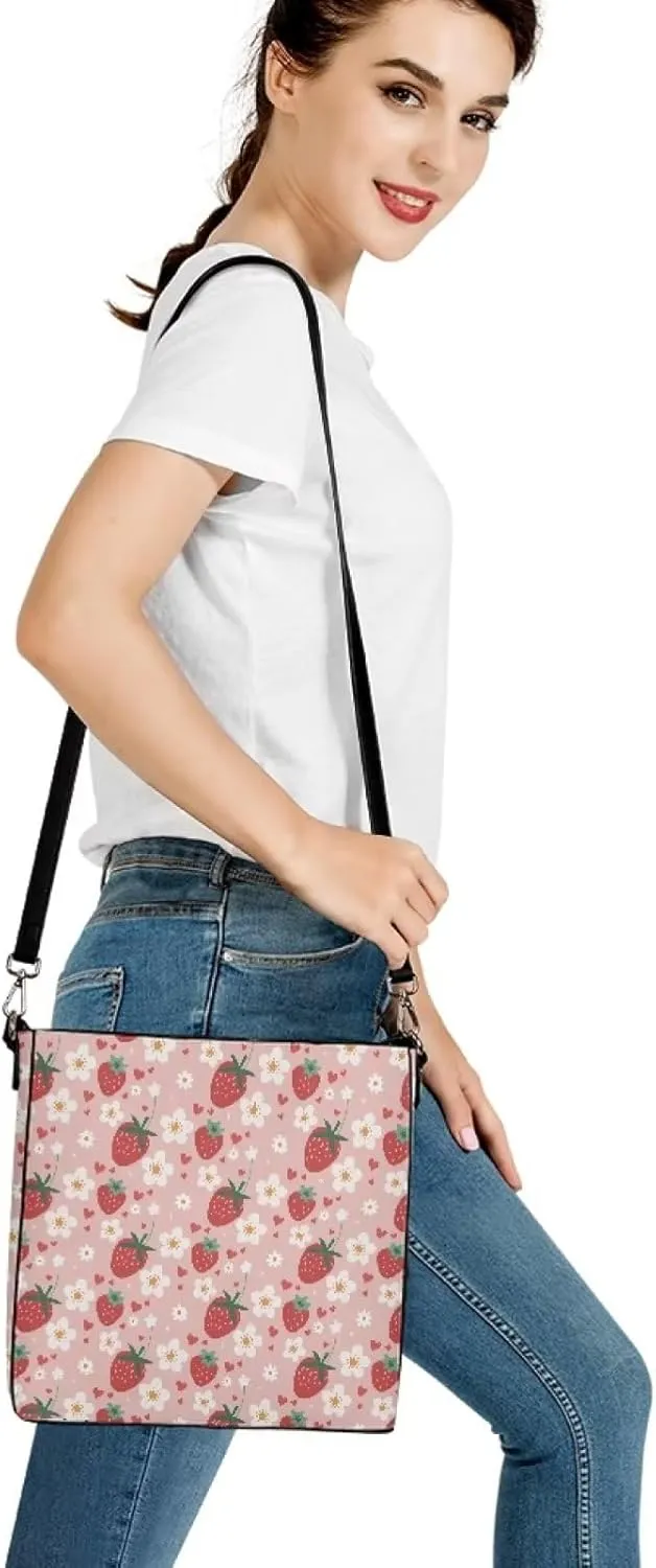 Belidome Womens Shoulder Bucket Handbag Corssbody Bags with Long Strap Pockets PU Leather Big Purses