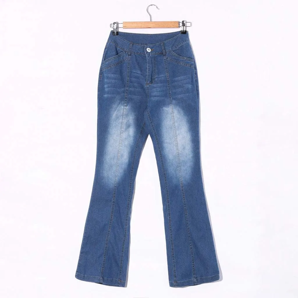 Bell Bottom Jeans Womens 2025 High Waisted Flare Jeans with Classic Wide Leg Denim Pants Stretch Bootcut Jeans