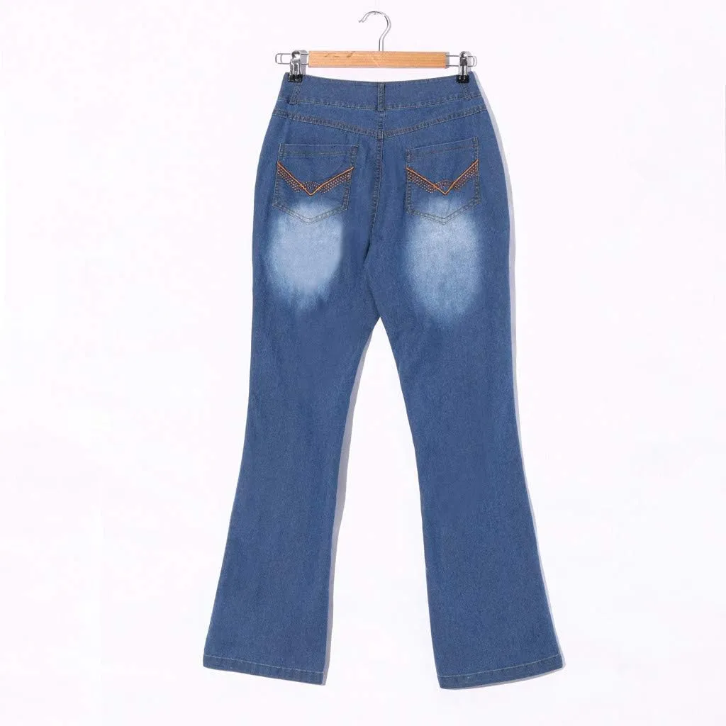 Bell Bottom Jeans Womens 2025 High Waisted Flare Jeans with Classic Wide Leg Denim Pants Stretch Bootcut Jeans