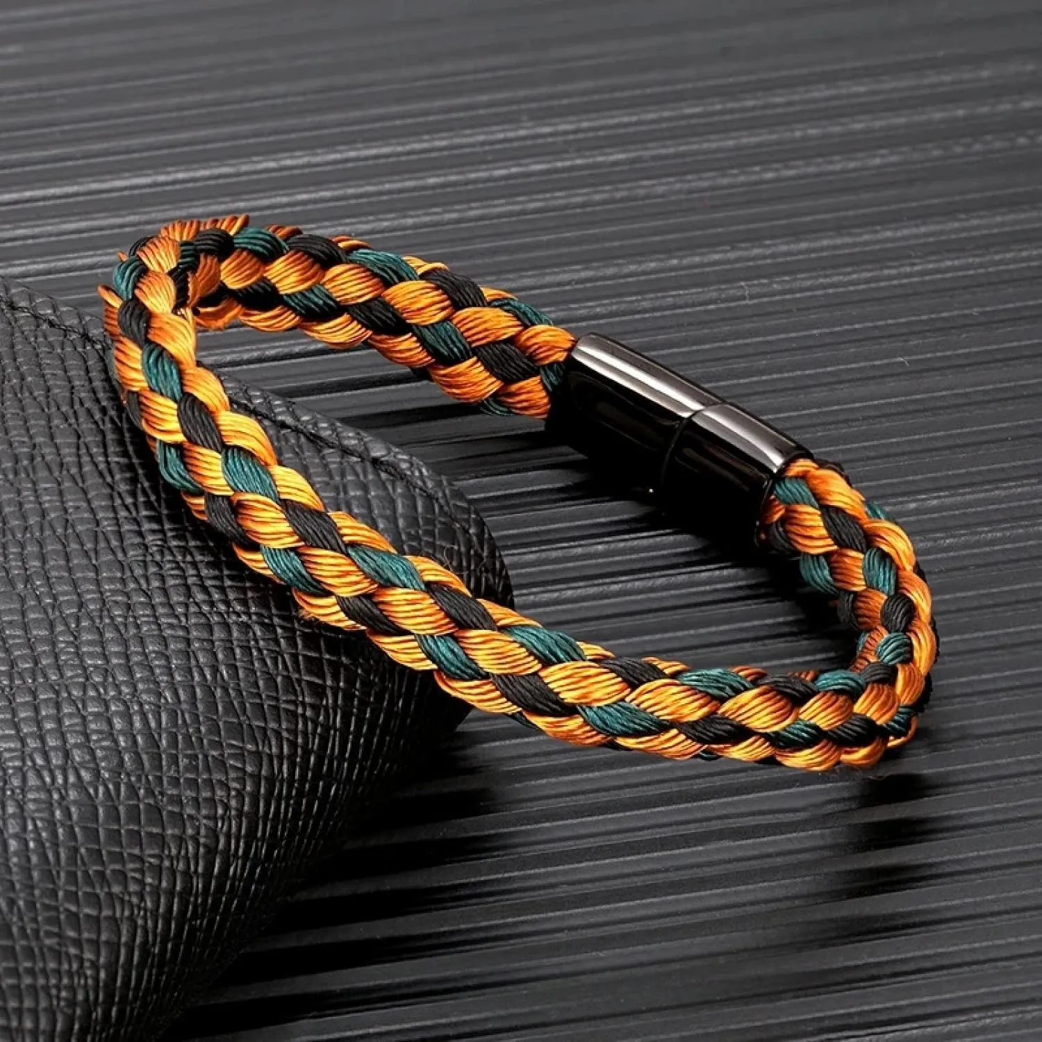 Bracelet Men Bracelets Jewellery Men Woven Rope Bracelet Black Accessories Handmade