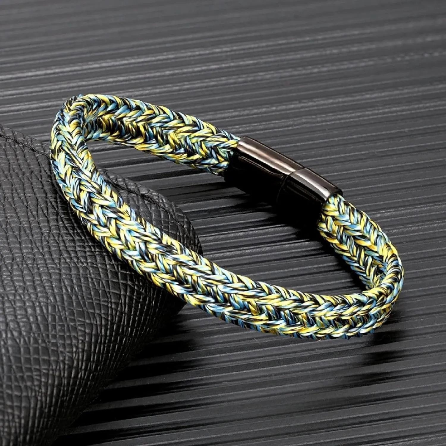 Bracelet Men Bracelets Jewellery Men Woven Rope Bracelet Black Accessories Handmade