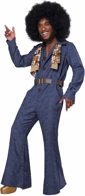 California Costumes mens Flashy 70's Style Jumpsuit/Adult