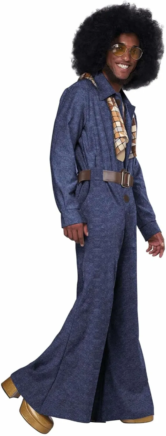 California Costumes mens Flashy 70's Style Jumpsuit/Adult