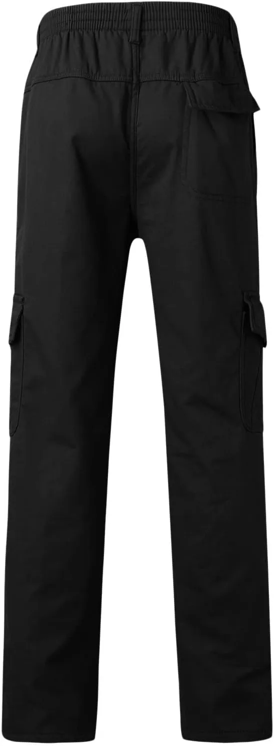 Cargo Pants for Men Relaxed Fit Casual Joggers with Pockets Mens Pants Classic Fit Pocket Cargo Pants for Men Twill