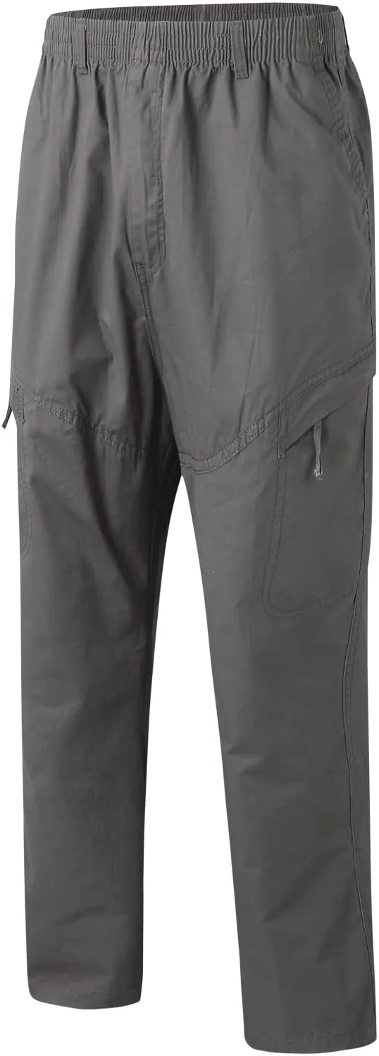 Cargo Pants for Men Relaxed Fit Jogger Pants Men's Workout Sweatpants Zip Pocket Men's Sweatpants with Zipper Pockets