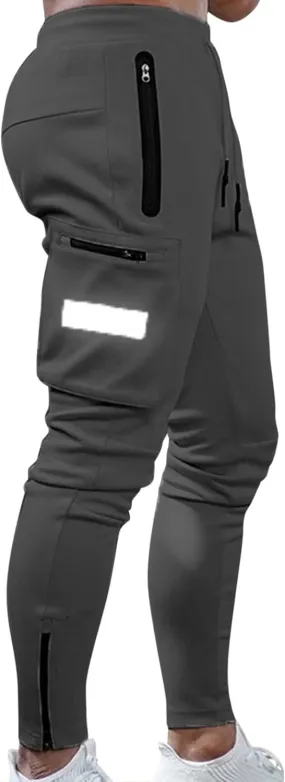 Cargo Pants for Men Relaxed Fit Running Workout Sweatpants Tapered Athletic Track Pants with Pockets Pants for Men