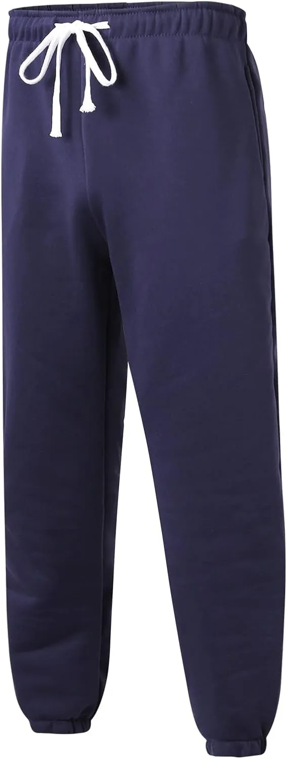 Cargo Pants for Men Relaxed Fit Sports Mens Premium Slim Fleece Pants Zipper Pockets Athletic Jogger Fitness Workout