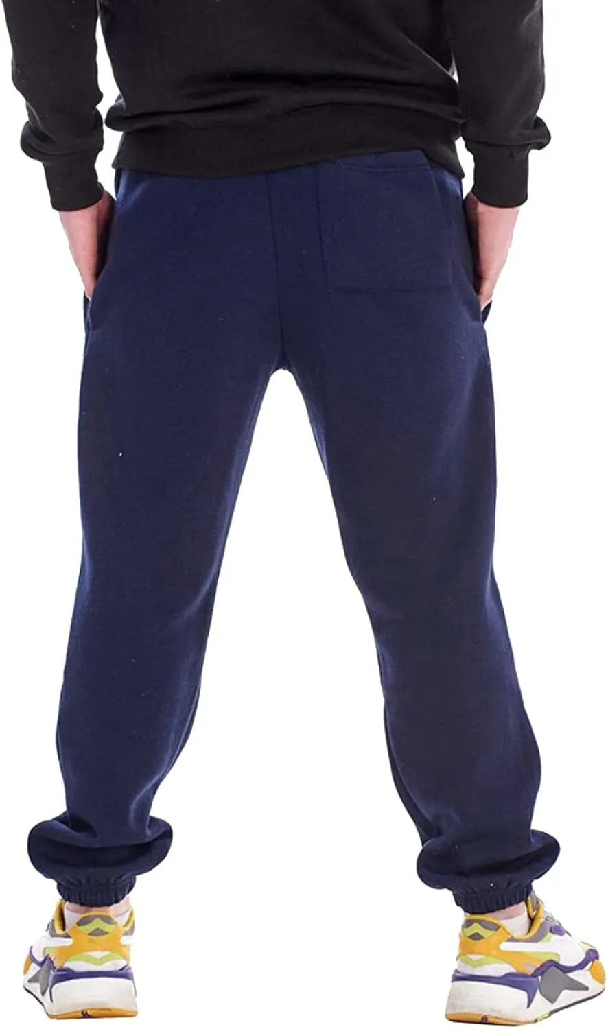 Cargo Pants for Men Relaxed Fit Sports Mens Premium Slim Fleece Pants Zipper Pockets Athletic Jogger Fitness Workout