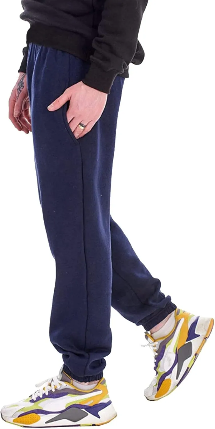 Cargo Pants for Men Relaxed Fit Sports Mens Premium Slim Fleece Pants Zipper Pockets Athletic Jogger Fitness Workout