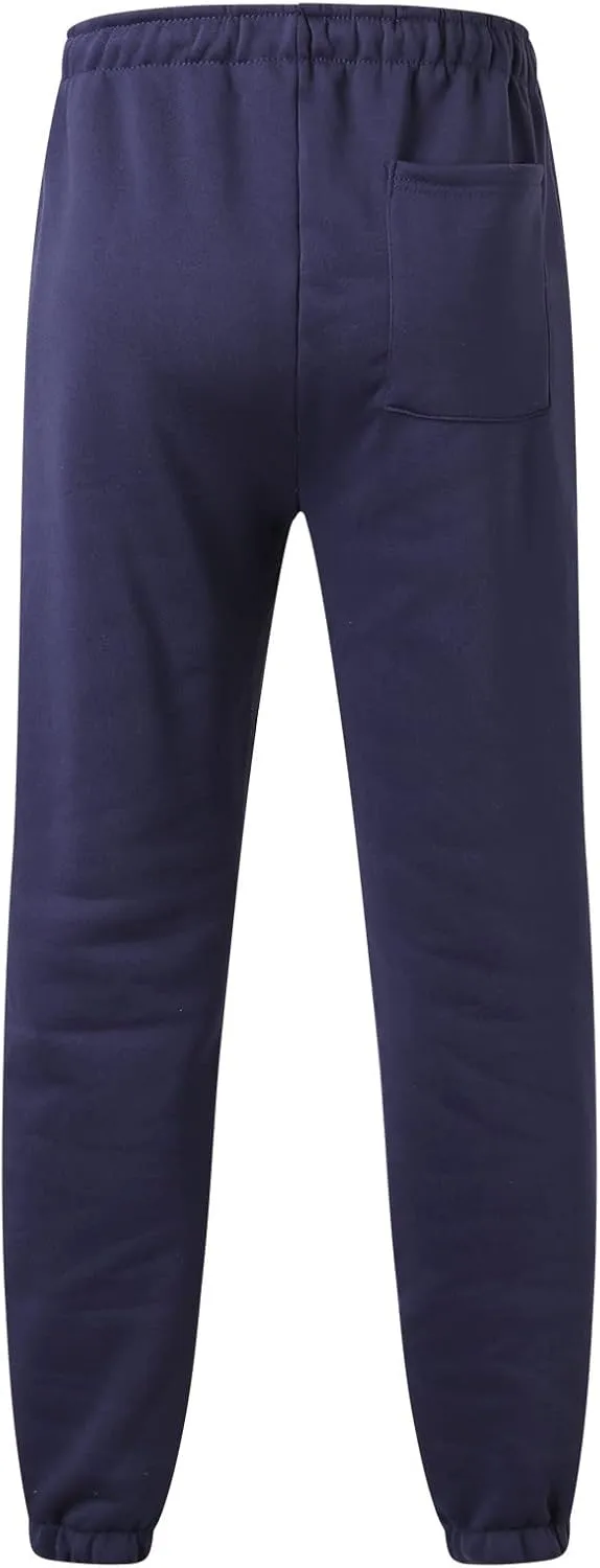 Cargo Pants for Men Relaxed Fit Sports Mens Premium Slim Fleece Pants Zipper Pockets Athletic Jogger Fitness Workout
