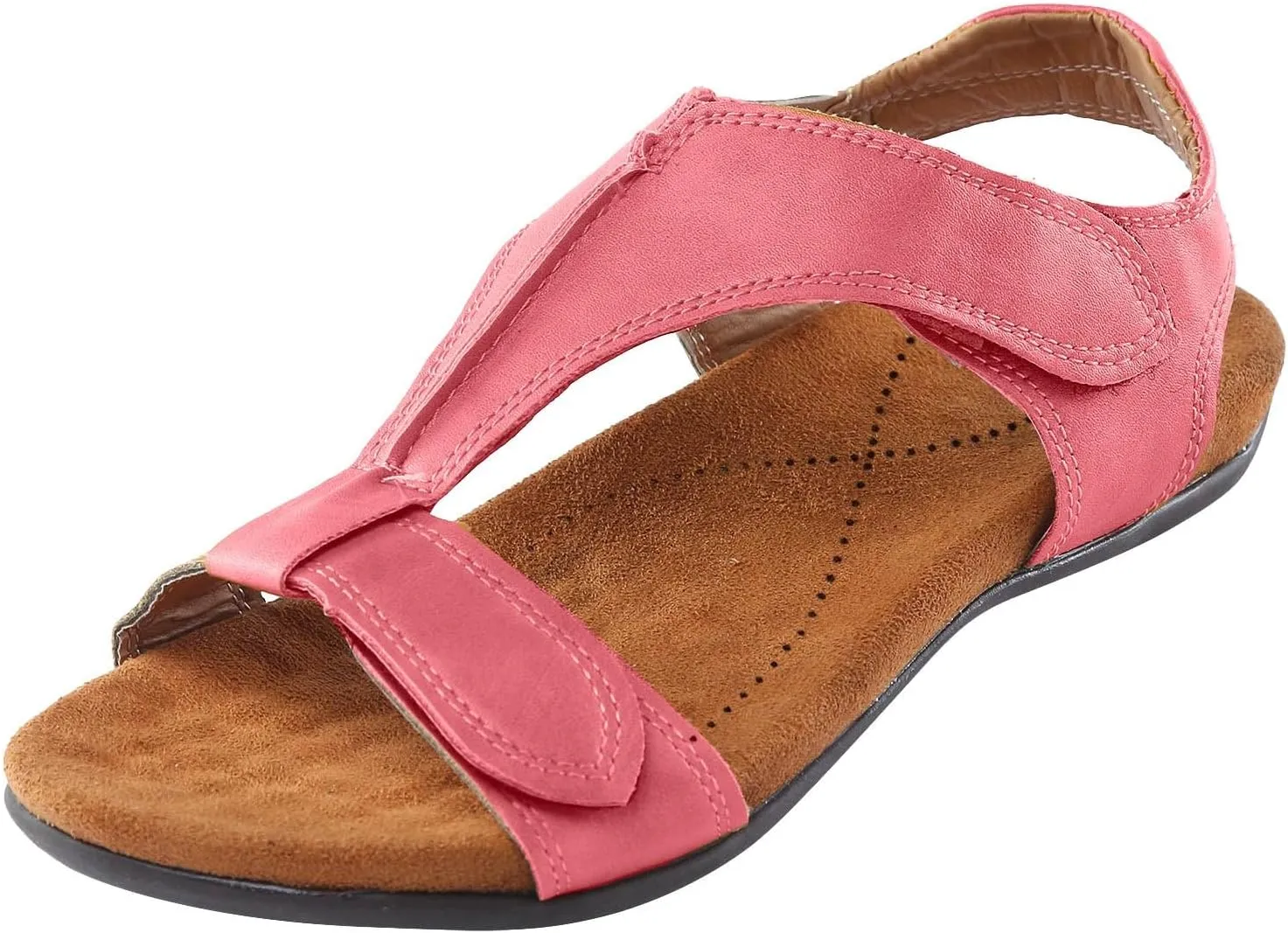 Cathalem Flat Sandals for Women, Women's Comfy Orthotic Sandals 2024 Womens Arch Support Flat Sandals Casual Beach Sandals