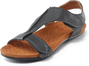 Cathalem Women's Comfy Orthotic Sandals 2024 Womens Arch Support Flat Sandals Flat Arch Massage Casual Beach Sandals