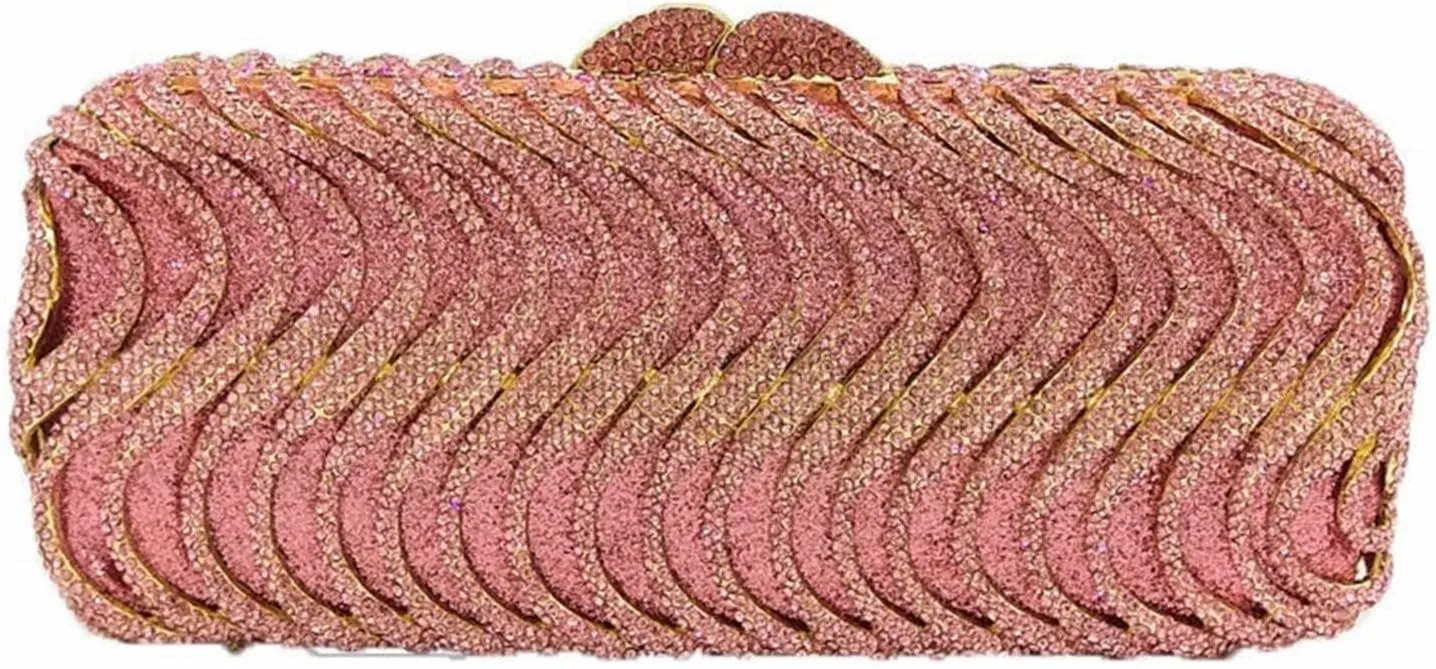 Clutch Purses for Women Elegant Womens Diamond Evening Clutch Bag for Wedding, Gala, and Dinner Events