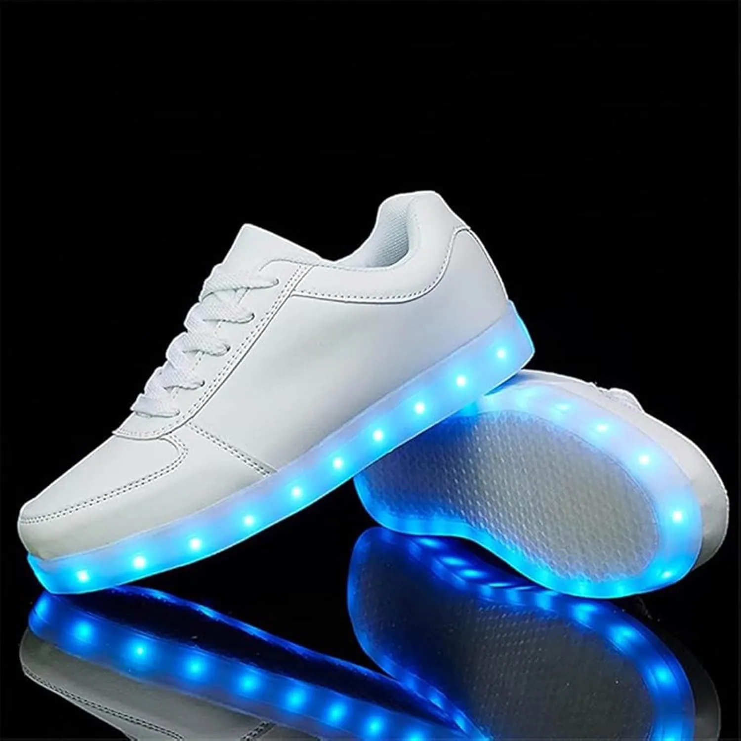 Comfortable Shoes Student Shoes Thick Soled Sports Shoes Fashionable Light Shoes USB Rechargeable Skate Sports
