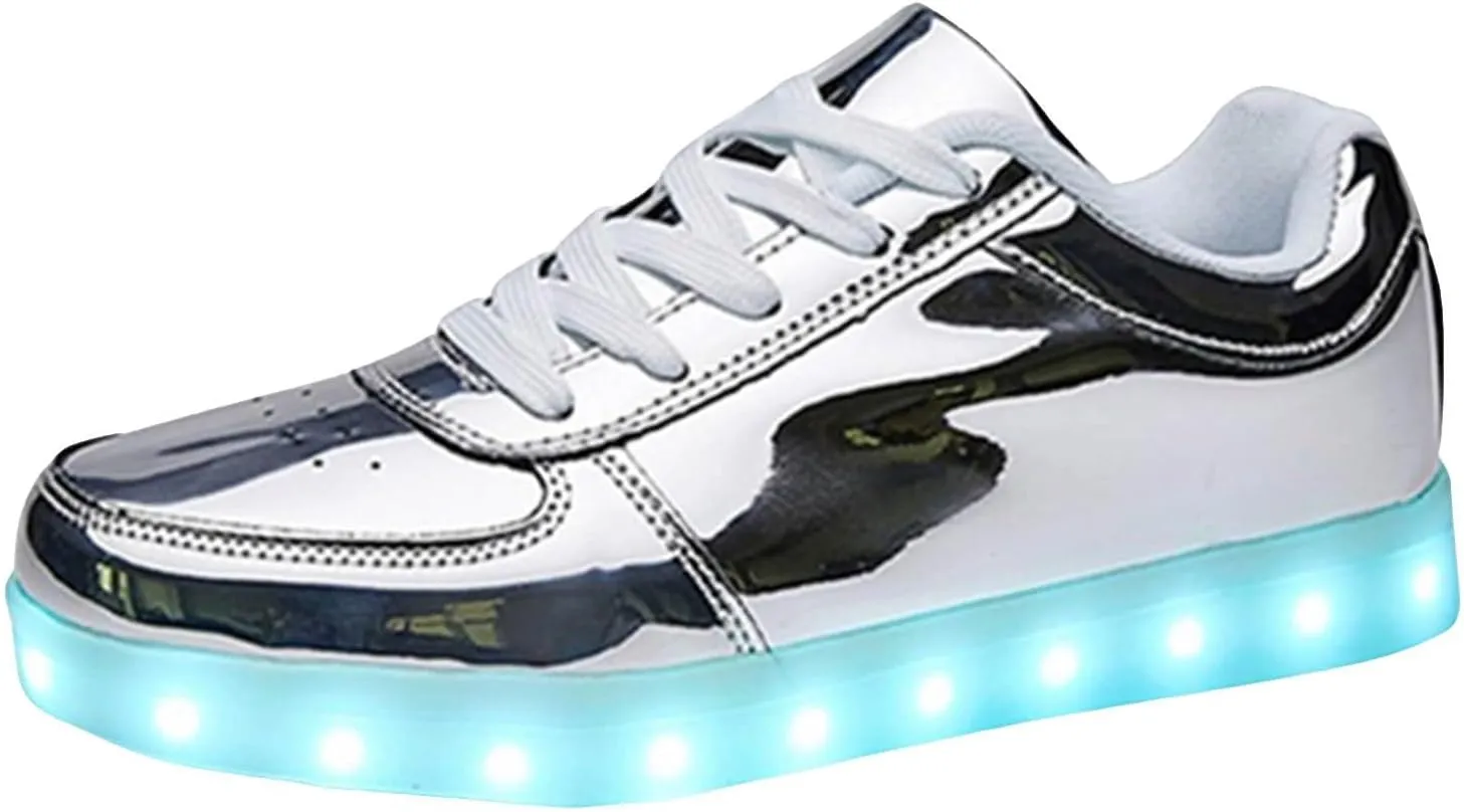 Comfortable Shoes Student Shoes Thick Soled Sports Shoes Fashionable Light Shoes USB Rechargeable Skate Sports