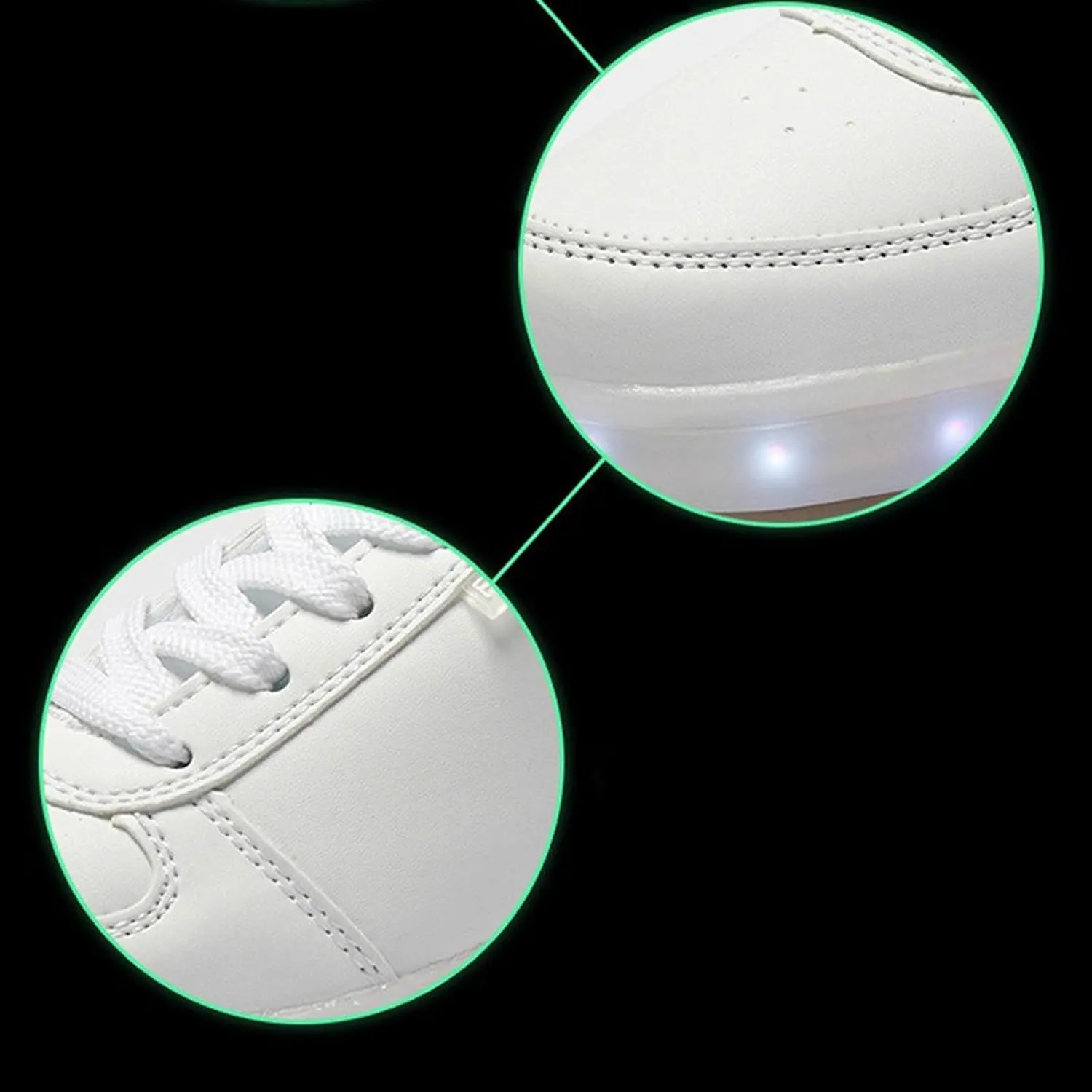 Comfortable Shoes Student Shoes Thick Soled Sports Shoes Fashionable Light Shoes USB Rechargeable Skate Sports