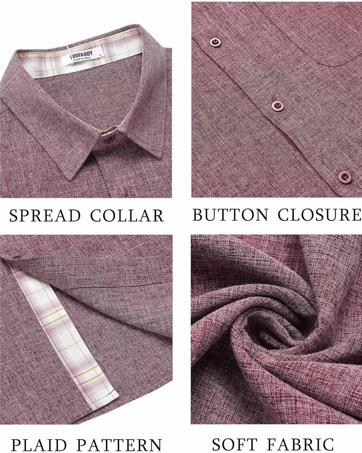 COOFANDY Men's Button Down Shirts Short Sleeve Casual Shirts Summer Beach Shirts Vacation Wedding Shirts with Pocket