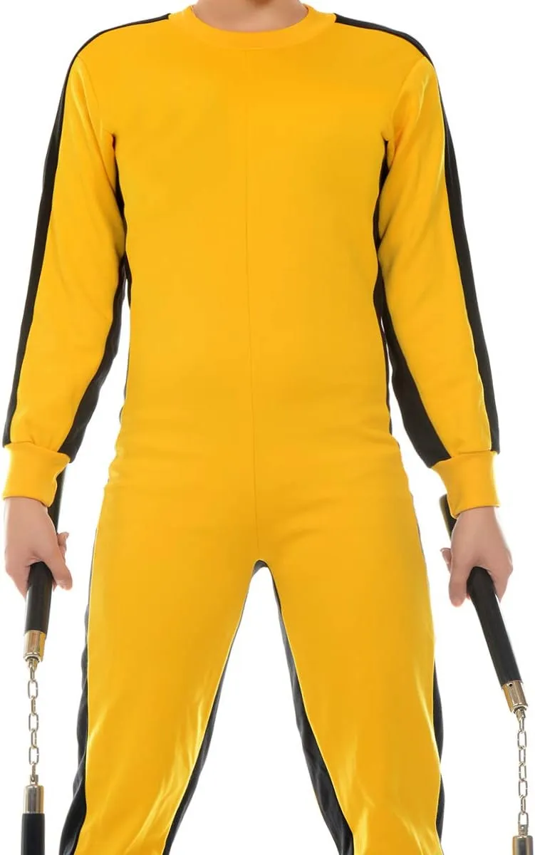 COSFLY Mens Chinese Martial Arts Costume Jumpsuit Halloween Party Cosplay