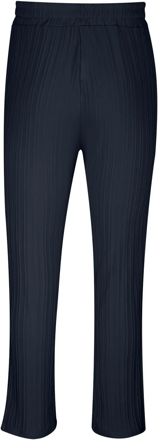 Cotton Stripe Linen Pants Men Dressy Casual Trousers Slim Fit Lounge Pants Trendy Tapered Pants Breathable Pants