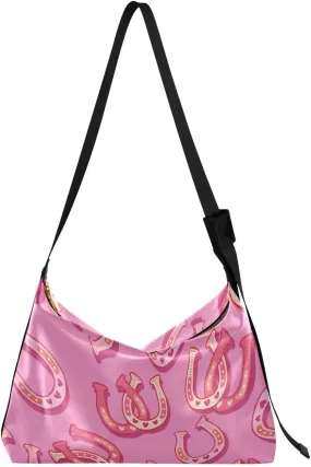 Cute Cowgirl Hobo Crossbody Bags for Women Leather Large Shoulder Bag Cross Body Trendy Womens Tote Bags Handbag for Travel Shopping