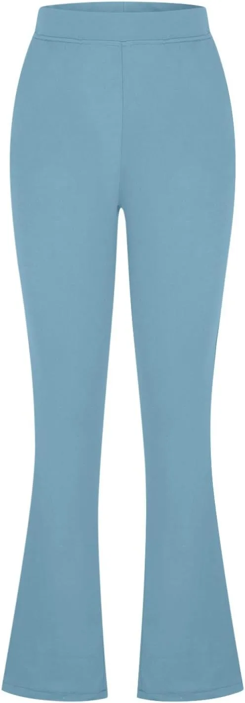 DDAPJ pyju Womens Yoga Dress Pants Bootcut Work Slacks High Waisted Flare Pants Stretch Business Casual Trousers with Pockets