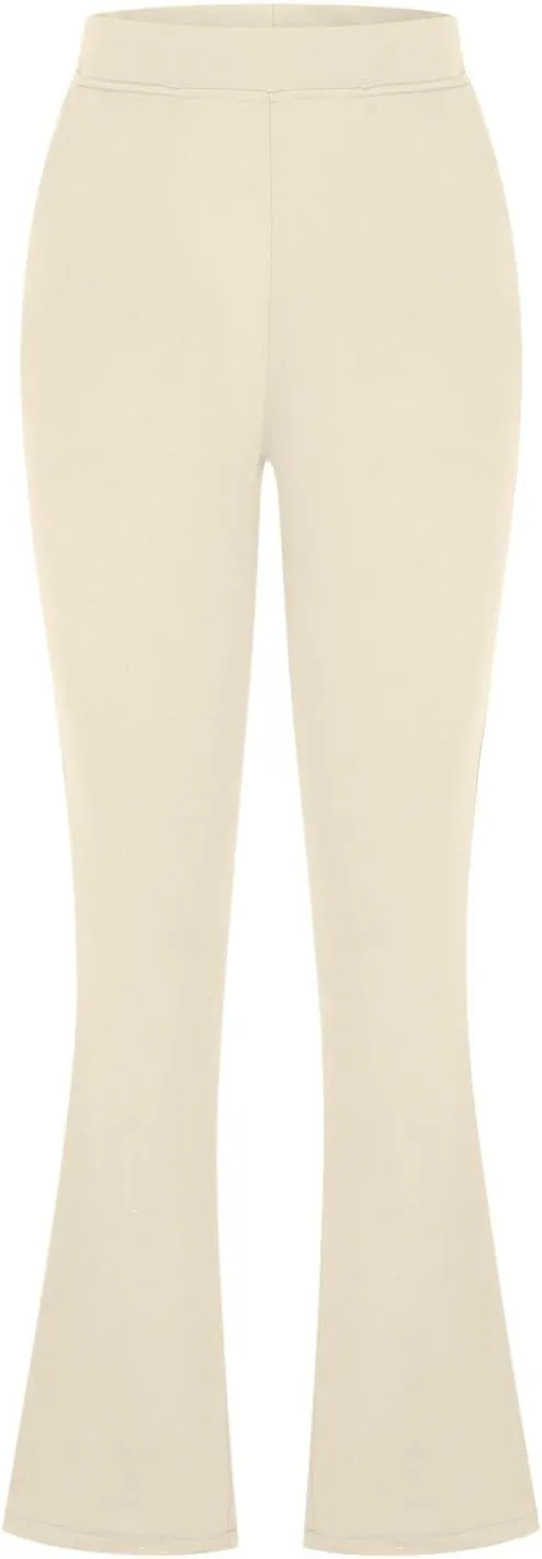 DDAPJ pyju Womens Yoga Dress Pants Bootcut Work Slacks High Waisted Flare Pants Stretch Business Casual Trousers with Pockets