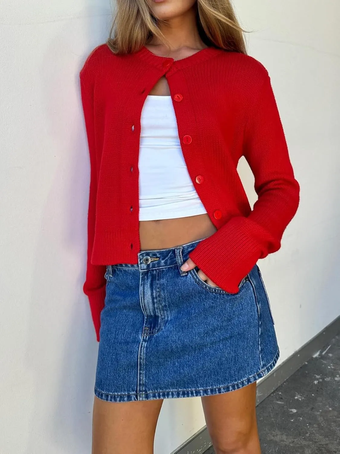 Deinm Mini Skirt Low Waisted Y2K Jean Mini Skirts for Women Bodycon Denim Short Skirt
