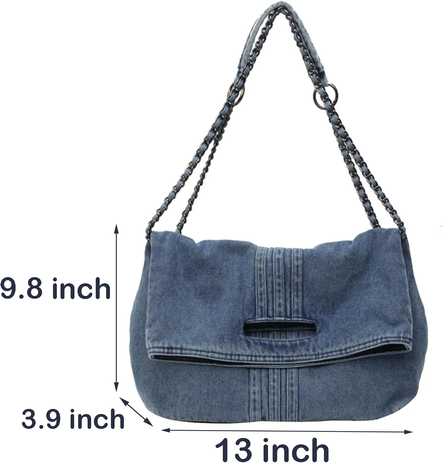 Denim Purse for Women Jean Purses Tote Bag for Womens Handbags Work Bags Shoulder Bag Crossbody Bags for Women