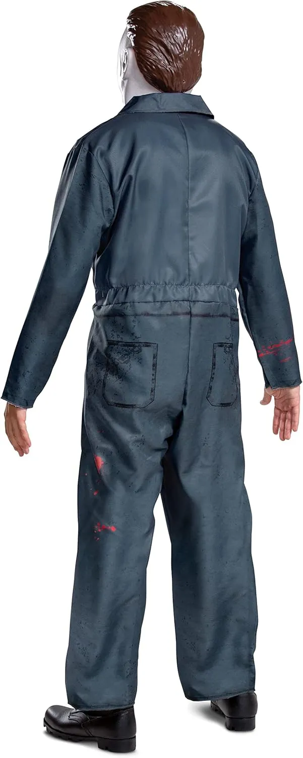 Disguise mens Michael Myers Costume for Men, Official Halloween 2 Costume Jumpsuit and Mask, Deluxe
