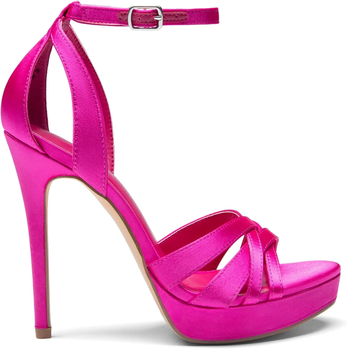 DREAM PAIRS Women's Platform Stiletto Heels Open Toe Ankle Strappy High Heels Fashion Wedding Dressy Pump Sandals Shoes