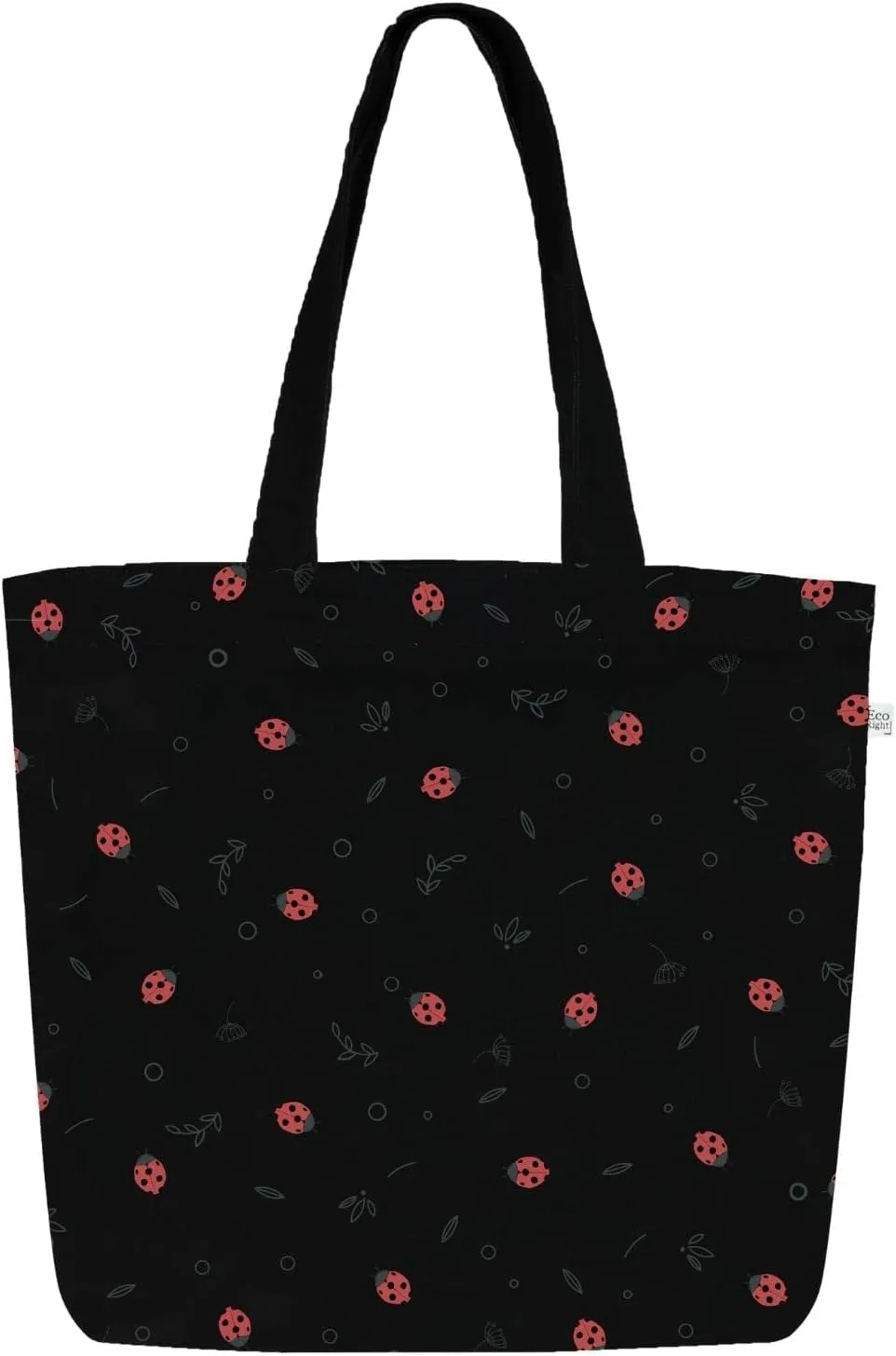 Ecoright Aesthetic Canvas Tote Bag for Women Large Zipper Tote Bags with Pocket, Womens Tote Bag for Yoga, Work, Beach