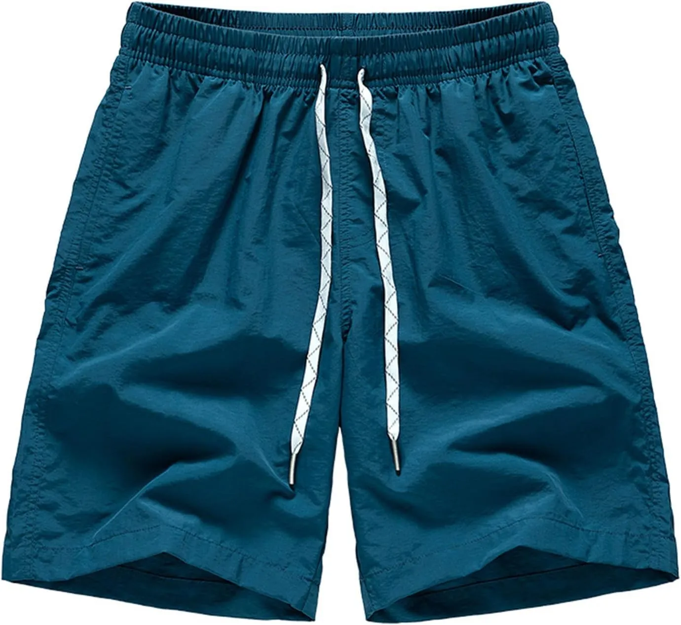 Elastic Waist Drawstring Shorts Mens Gym Shorts Breathable Quick Drying Stretch Athletic Shorts Summer Casual Shorts