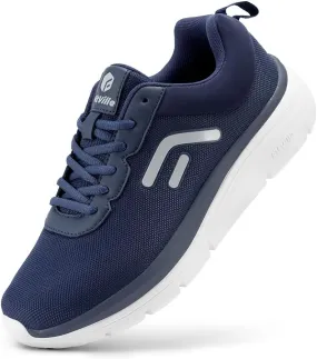 FitVille Mens Walking Shoes Wide Width Max Cushioning Mens Wide Sneakers