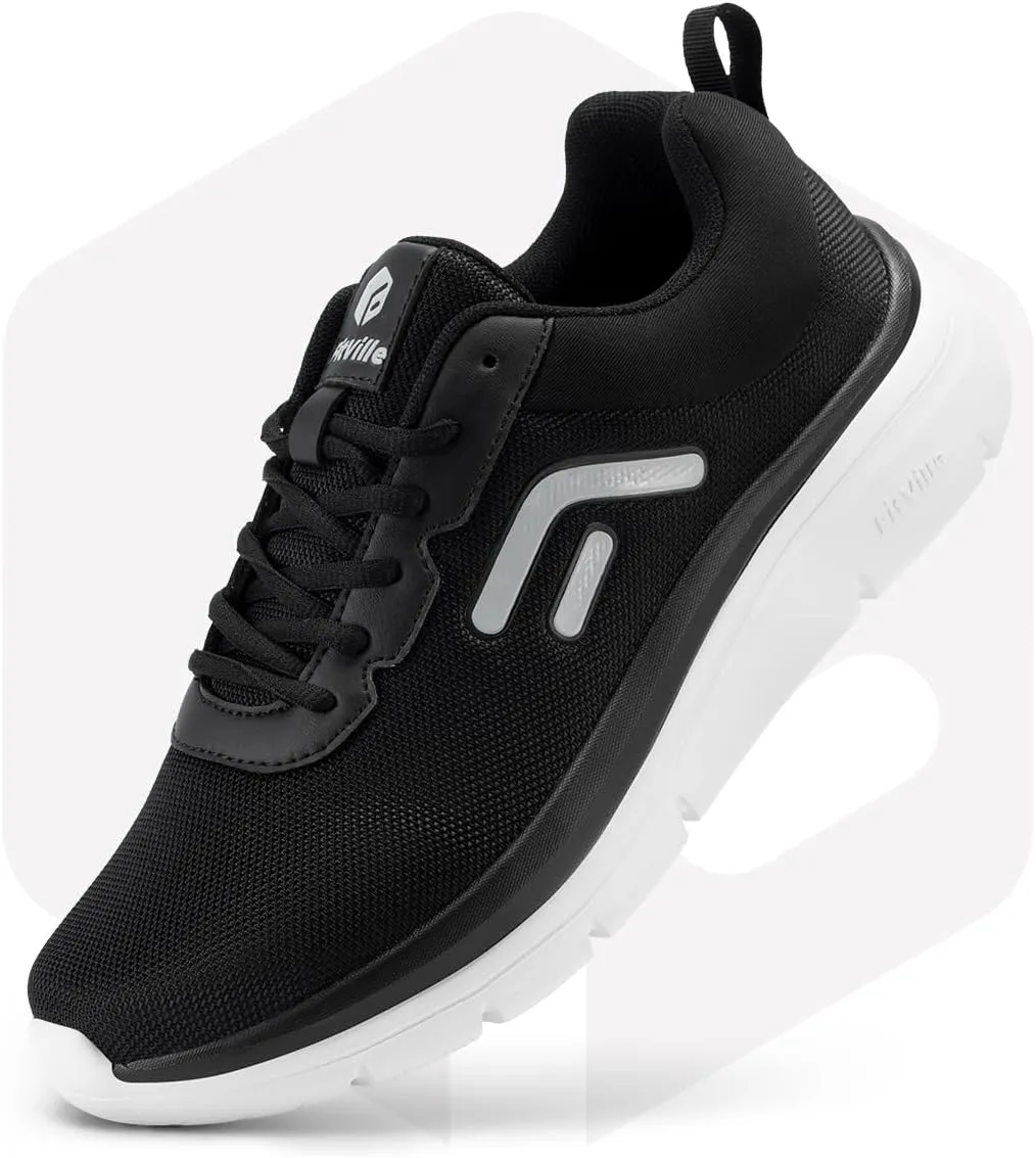 FitVille Mens Walking Shoes Wide Width Max Cushioning Mens Wide Sneakers