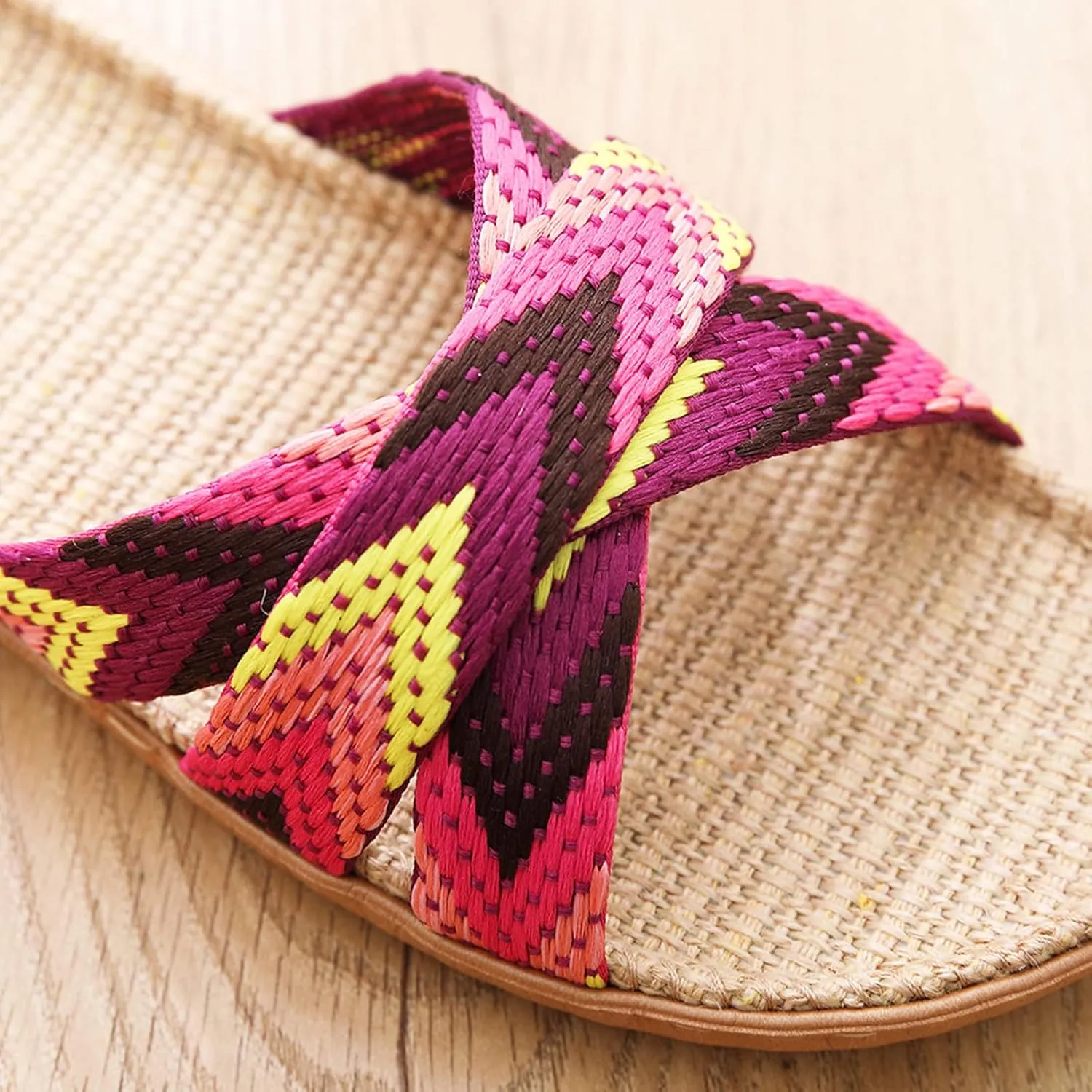 Flat Sandals Ankle Elastic Jeweled Bohemian Flats Orthopedic Sandals Women's Flat Sandals Ankle Strap Sandals