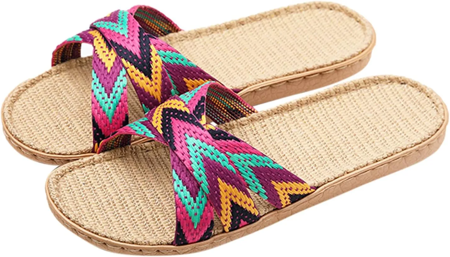 Flat Sandals Ankle Elastic Jeweled Bohemian Flats Orthopedic Sandals Women's Flat Sandals Ankle Strap Sandals