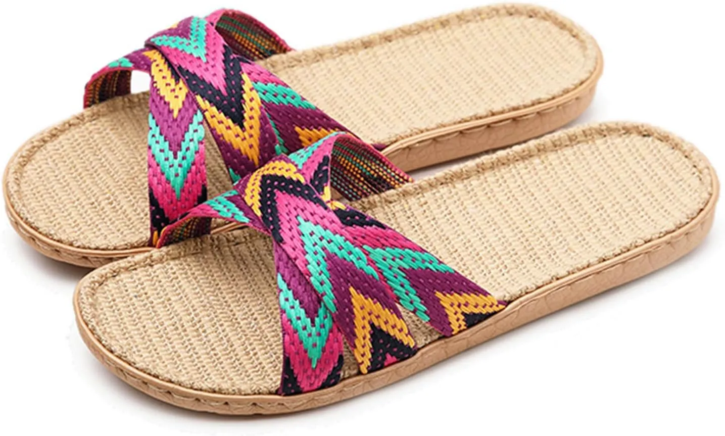 Flat Sandals Ankle Elastic Jeweled Bohemian Flats Orthopedic Sandals Women's Flat Sandals Ankle Strap Sandals