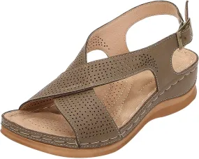 Flat Sandals Women's Flat Sandals Ankle Strap Sandals Women Flat Sandals Non Slip on Casual Summer Beach Shoes