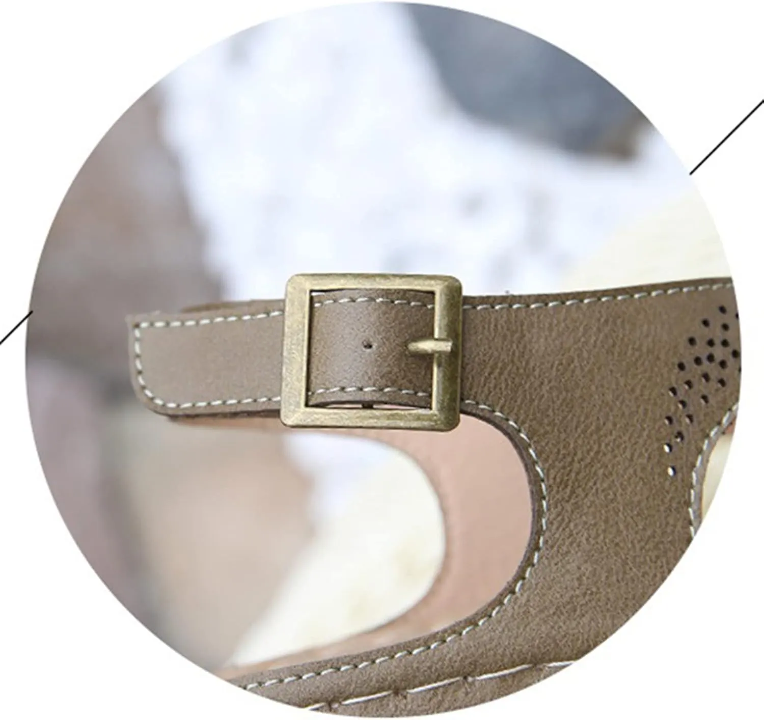 Flat Sandals Women's Flat Sandals Ankle Strap Sandals Women Flat Sandals Non Slip on Casual Summer Beach Shoes