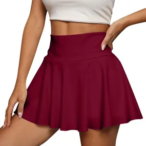 Golf Skirts for Women Flowy Tummy Control Tennis Skort with Pockets Casual Summer Workout Pleated Mini Skirt