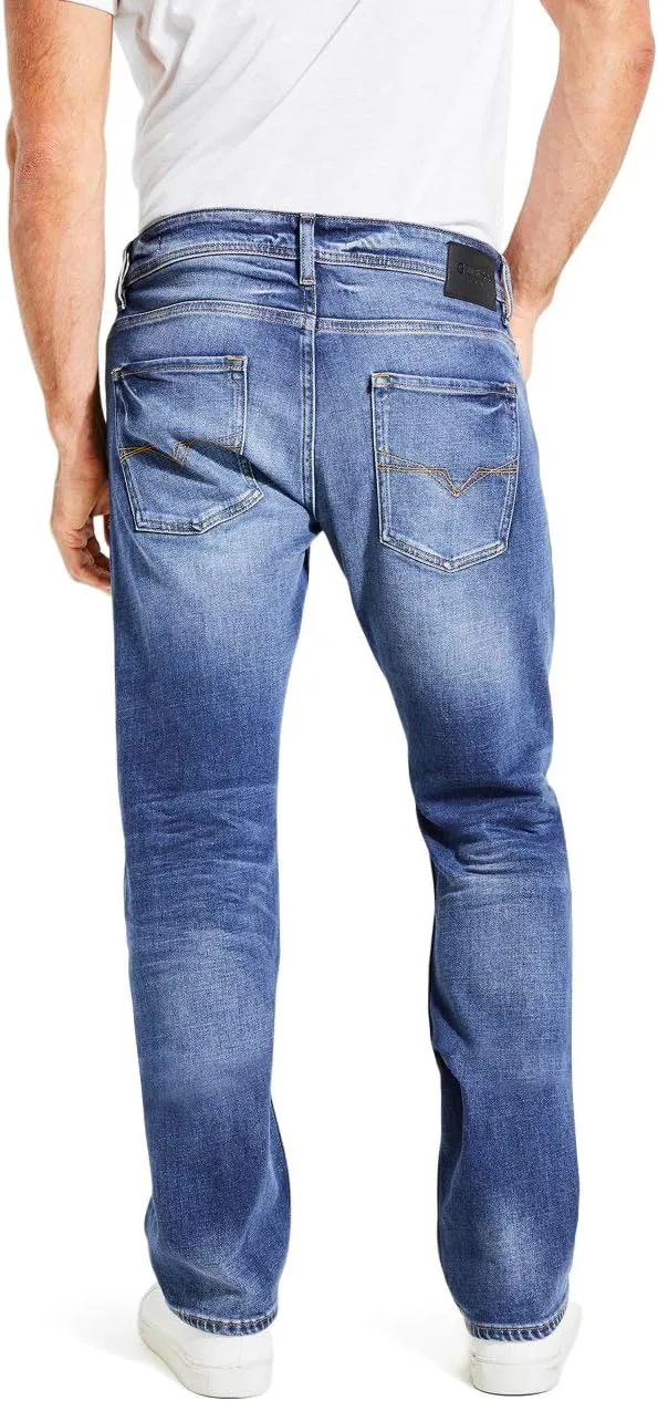 GUESS Men's Regular Straight Jeans