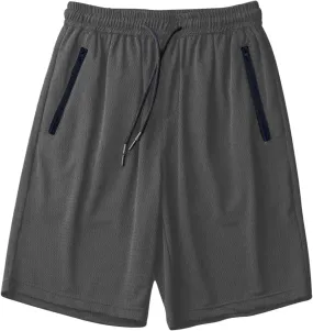 Gym Shorts Men Summer Ice Silk Quick Drying Workout Shorts Lightweight Soild Color Running Shorts Elastic Waist Shorts