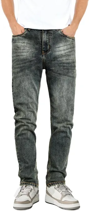 Heyfanee Mens Slim Fit Jeans Skinny Stretchy Denim Pants for Men