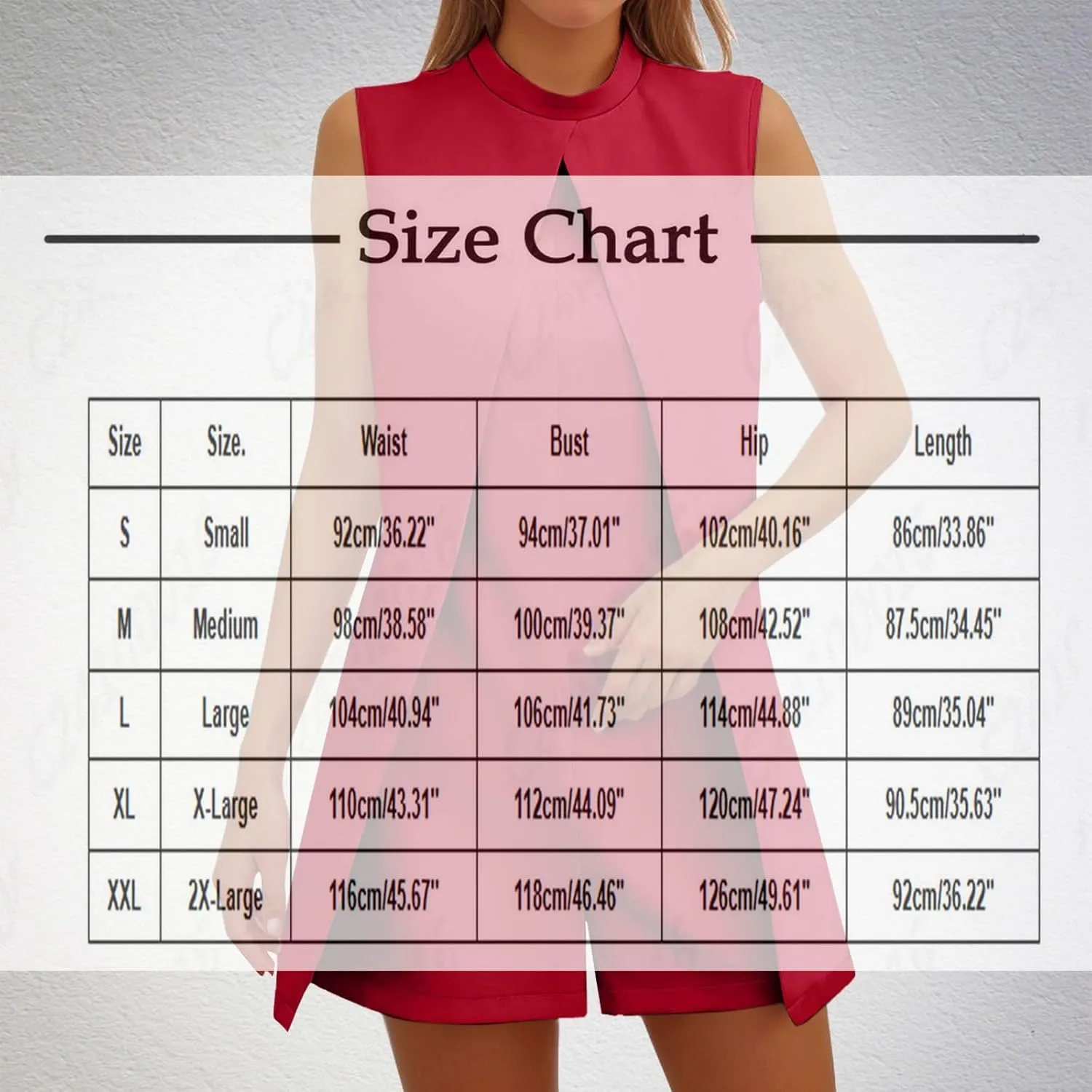 HGps8w Womens Dressy Shorts Rompers Elegant Split Front Mock Neck Casual Sleeveless Ladies Business Office Jumpsuits