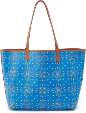 HOBO, Womens, All That Tote Large, Blue Journey Bandana, One Size